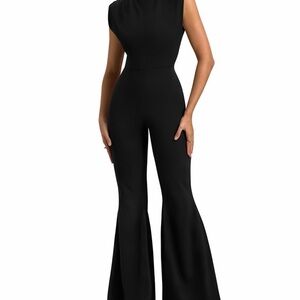Sexy Black Sleeveless Jumpsuit